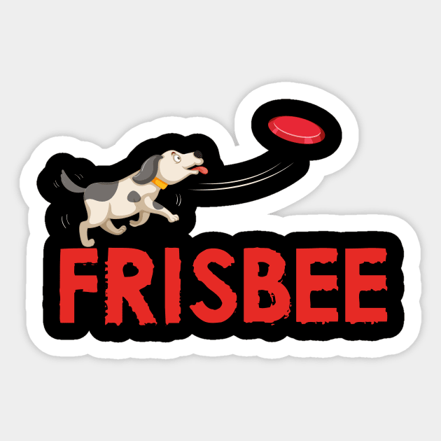 Frisbee Discs Disc Dog Dogs Player Motif Sticker by SpruchBastler